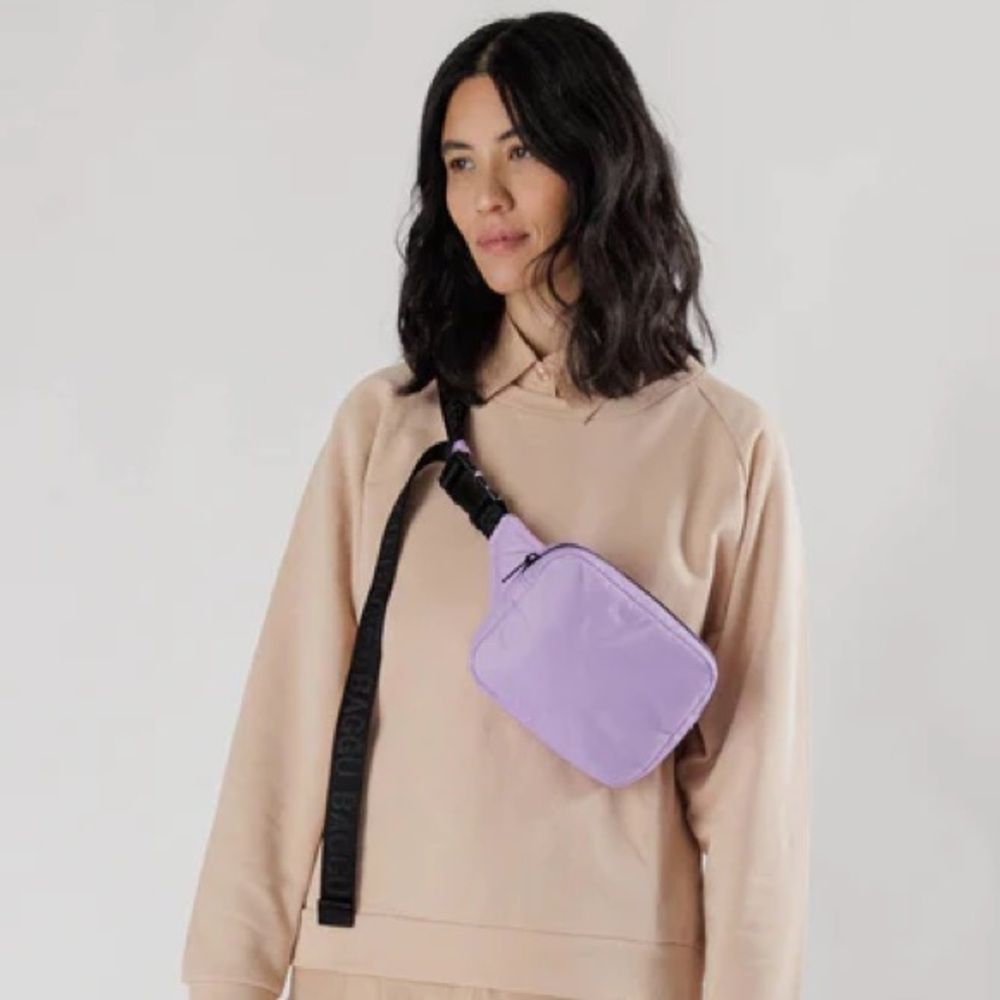 Baggu Puffy Fanny Pack Dusty Lilac